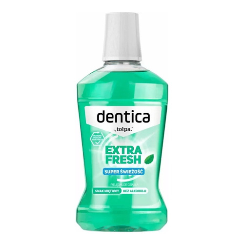 Tołpa Dentica Extra Fresh Płyn do Ust Bez Alkoholu Ochrona Szkliwa 500ml