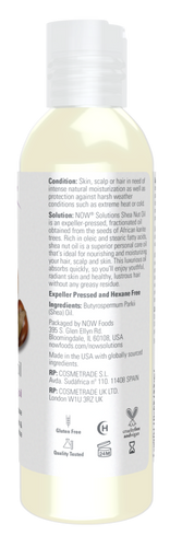 Now Foods Solutions Multi-Purpose Shea Nut Oil for Body Scalp and Hair 473ml