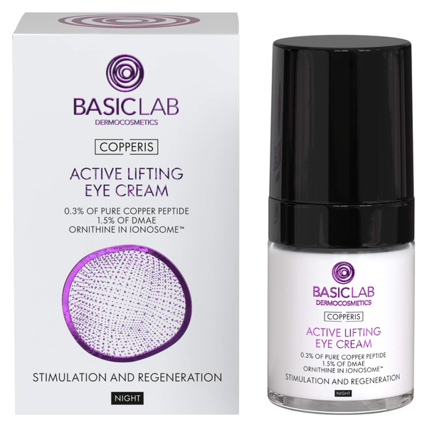 BasicLab Copperis Active Lifting Eye Cream for Night 18ml