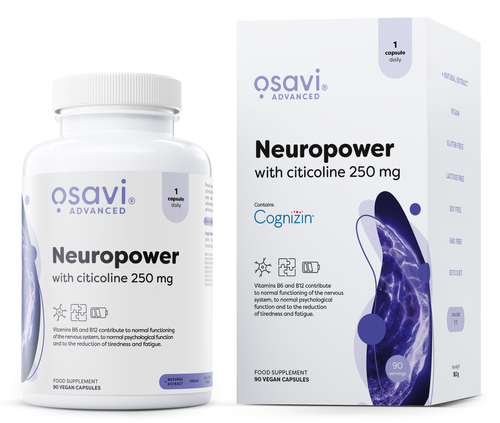 Osavi Neuropower z Cytykoliną 250mg 90 wegańskich kapsułek