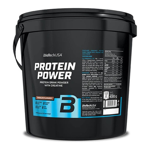 BioTechUSA Protein Power Odżywka białkowa z kreatyną, Czekolada 4000g
