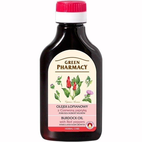 Green Pharmacy Burdock Oil with Red Pepper Stimulating Hair Growth 100ml