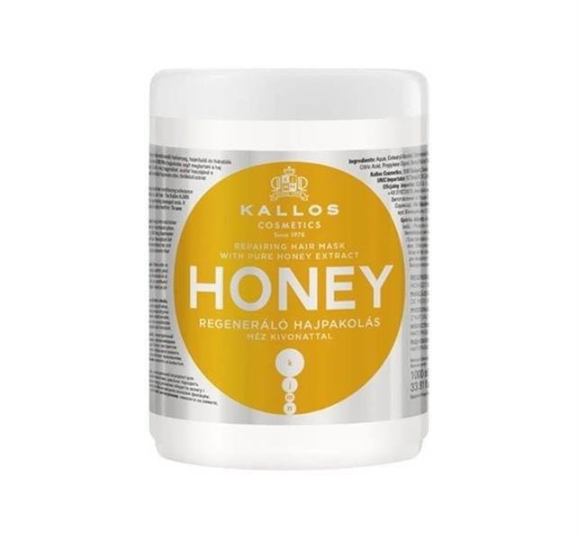 Kallos Honey Regenerating Mask with Honey Extract for Dry and Brittle Hair 1000ml