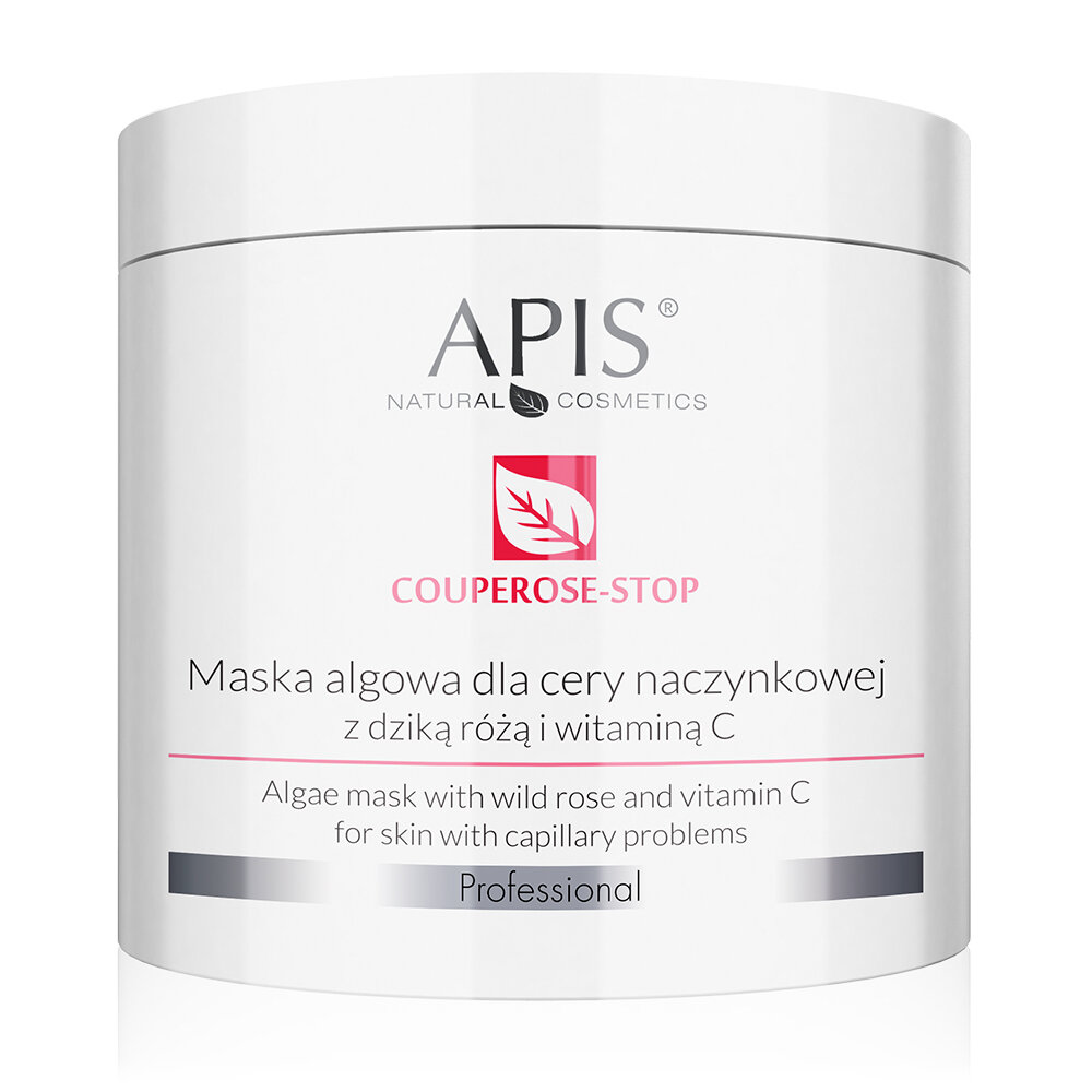 Apis Professional Couperose Stop Maska Algowa z Dziką Różą i Witaminą C 200g