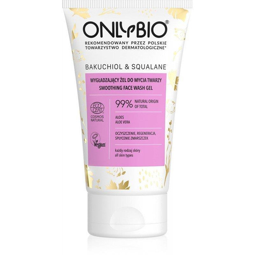 OnlyBio Wygładzający Żel do Twarzy z Bakuchiolem i Skwalanem dla Każdego Typu Cery 150ml
