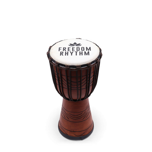 Medium Pro Djembe Drum -Freedom Rhythm (high) - 40cm (18cm Diia)
