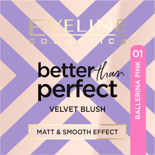 Eveline Better Than Perfect Pressed Blush No. 01 Ballerina Pink 1 Piece