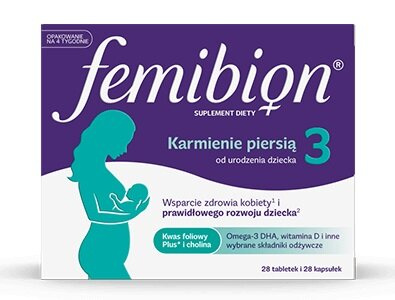 Femibion 3 Breastfeeding Folate + Choline + DHA 28 Tablets + 28 Capsules