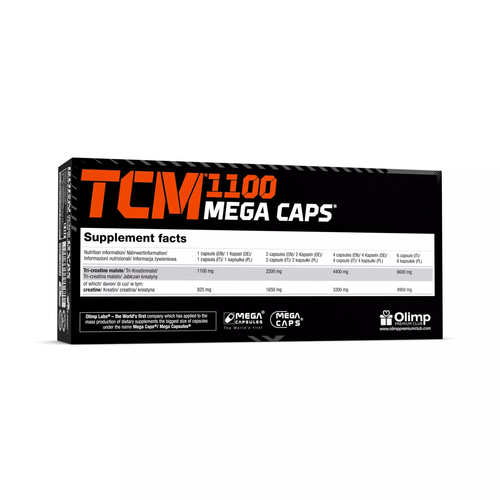 Olimp TCM 1100 Creatine Malate for Strength and Endurance 120 Mega Capsules