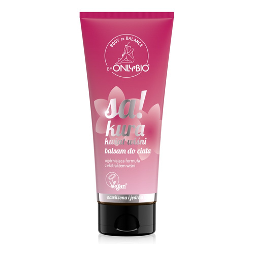 OnlyBio Body in Balance Nawilżajacy Balsam do Ciała Sakura Kwiat Wiśni 200ml