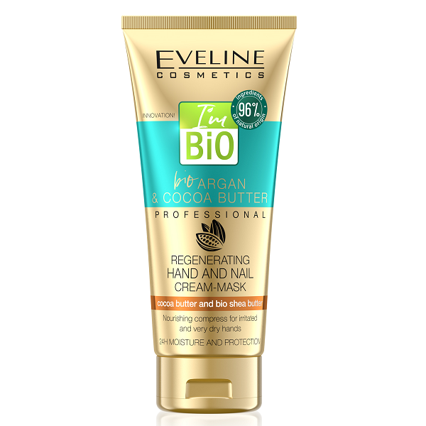 Eveline Bio Argan Cocoa Butter Regenerating Hand and Nail Cream Mask 100ml