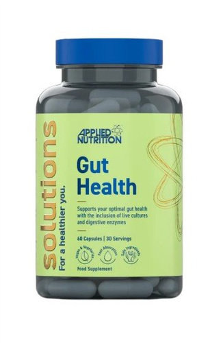 Applied Nutrition Solutions Gut Health Suplement Probiotyczny i Prebiotyczny Na Zdrowie Jelit i Trawienie 60 Kapsułek