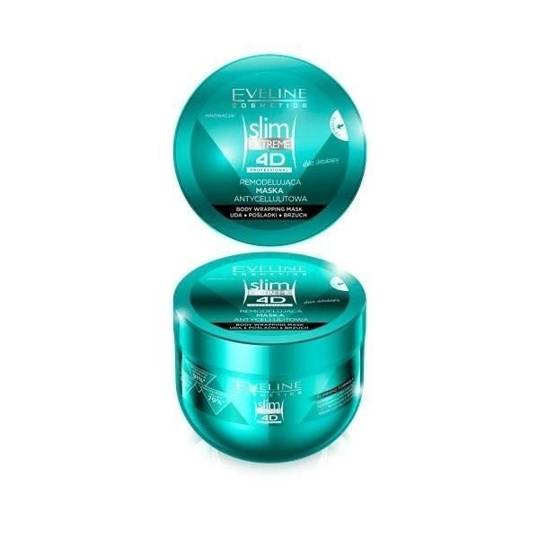 Eveline Slim Extreme 4D Remodelująca Maska Antycellulitowa z Efektem Chłodzącym 300ml