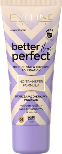 Eveline Better Than Perfect Nawilżająco-Kryjący Podkład Nr 06 Sunny Beige 30ml