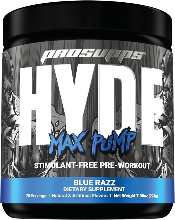 Hyde Max Pump, Blue Razz (EAN 810034812117) - 224g