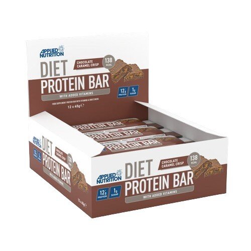 Diet Protein Bar, Chocolate Caramel Crisp - 12 x 45g