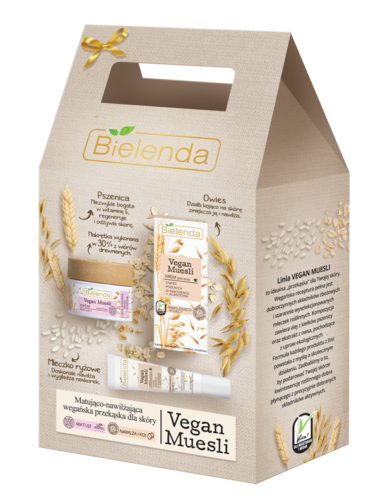 Bielenda Vegan Muesli Zestaw Podarunkowy Matujący Krem do Twarzy i Krem pod Oczy 50x15ml
