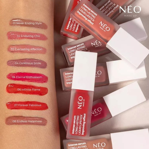 Neo Makeup Intense Serum Long-lasting Liquid Lipstick 01 Never Ending Style 5ml