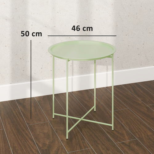 Outsunny Steel Removable Tray Top Garden Table - Green