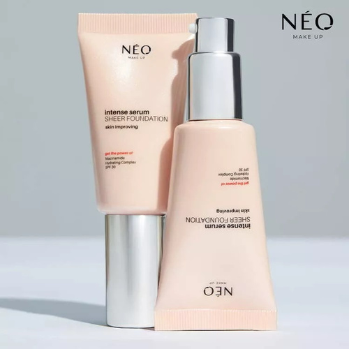 Neo Makeup Intense Serum Sheer SPF 30 Nawilżający Podkład 01 Porcelain 30ml