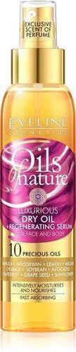 Eveline Oils of Nature Dry Oil Luksusowe Serum Odmładzające do Twarzy i Ciała 125ml
