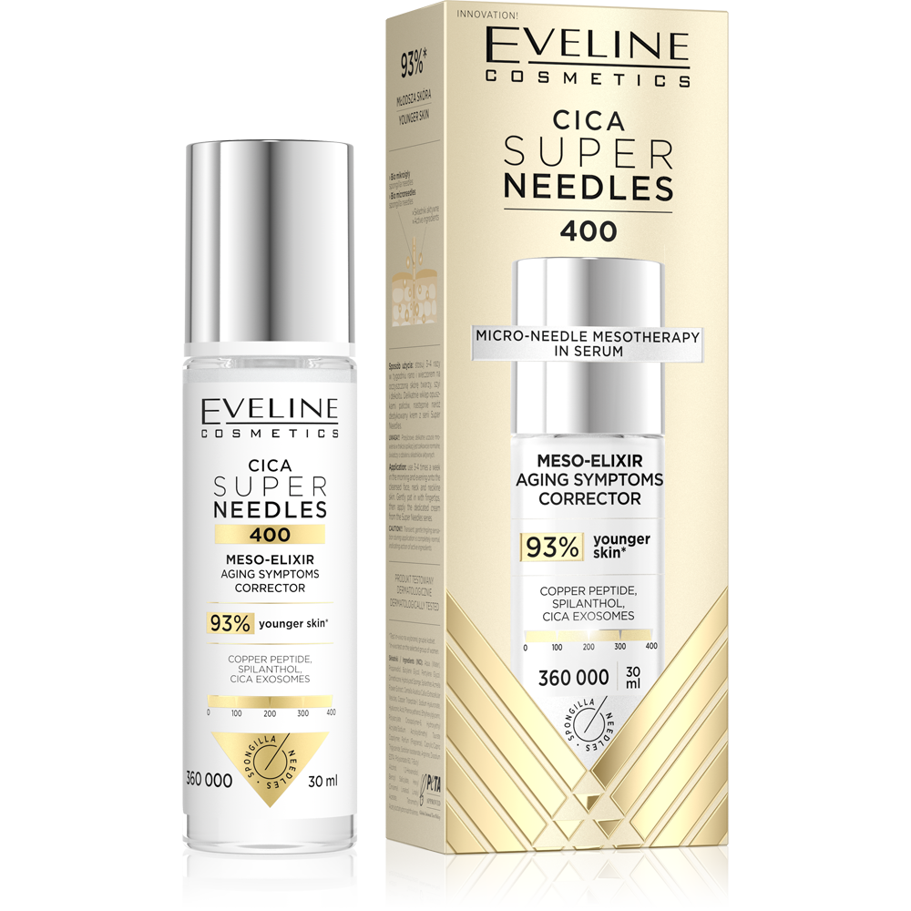 Eveline Super Needles Cica 400 Mezo-Eliksir Korektor Oznak Starzenia 30ml