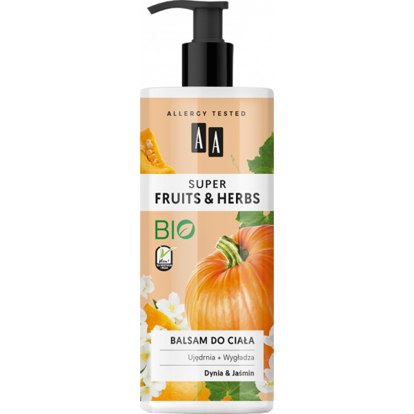 AA Super Fruits & Herbs Firming and Smoothing Body Lotion Pumpkin Jasmine 500ml