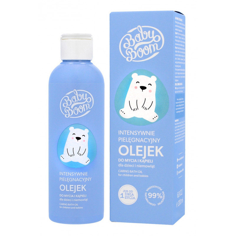 BabyBoom Caring Vegan Bath Oil for Children and Babies 200ml