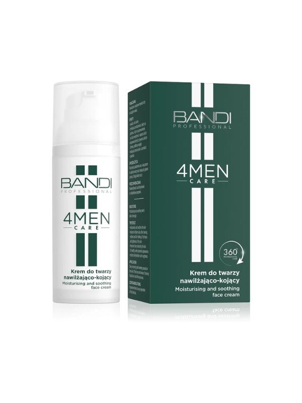 Bandi 4Men Care Nawilżająco - Kojący Krem do Twarzy dla Mężczyzn 50ml