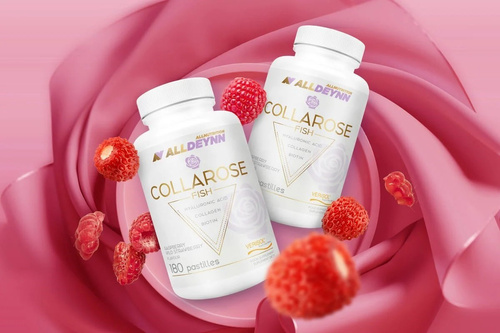 AllNutrition AllDeynn Collarose Fish Collagen with Hyaluronic Acid Vitamin C and Biotin 180 Tablets