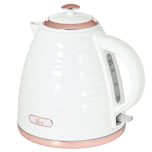 HOMCOM 3kW Rapid Boil Honeycomb Kettle - Cream