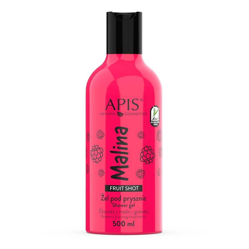 Apis Fruit Shot Raspberry Shower Gel 500ml