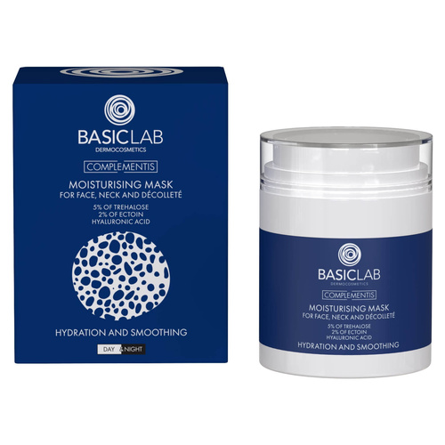 BasicLab Complementis Moisturising Mask for Face Neck and Decollete 50ml