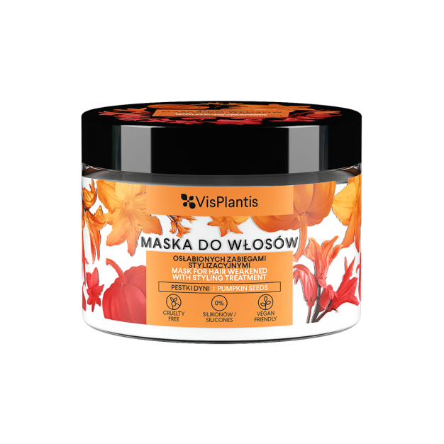 Vis Plantis Mask for Styling Treatments Weakened Hair with Pumpkin Seed Oil 300ml