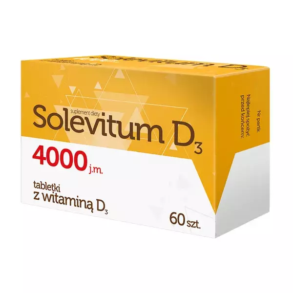 Solevitum D3 4000 IU for Vitamin D Supplementation for Adults and Seniors 60 Tablets