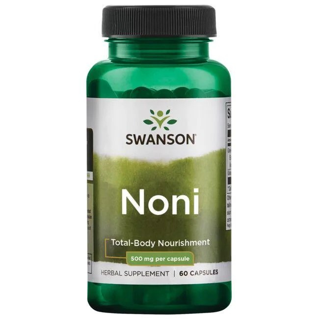 Swanson Noni 500mg na Witalność i Dobre Samopoczucie 60 Kapsułek