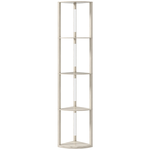 HOMCOM Three-Tier Corner Floor Lamp