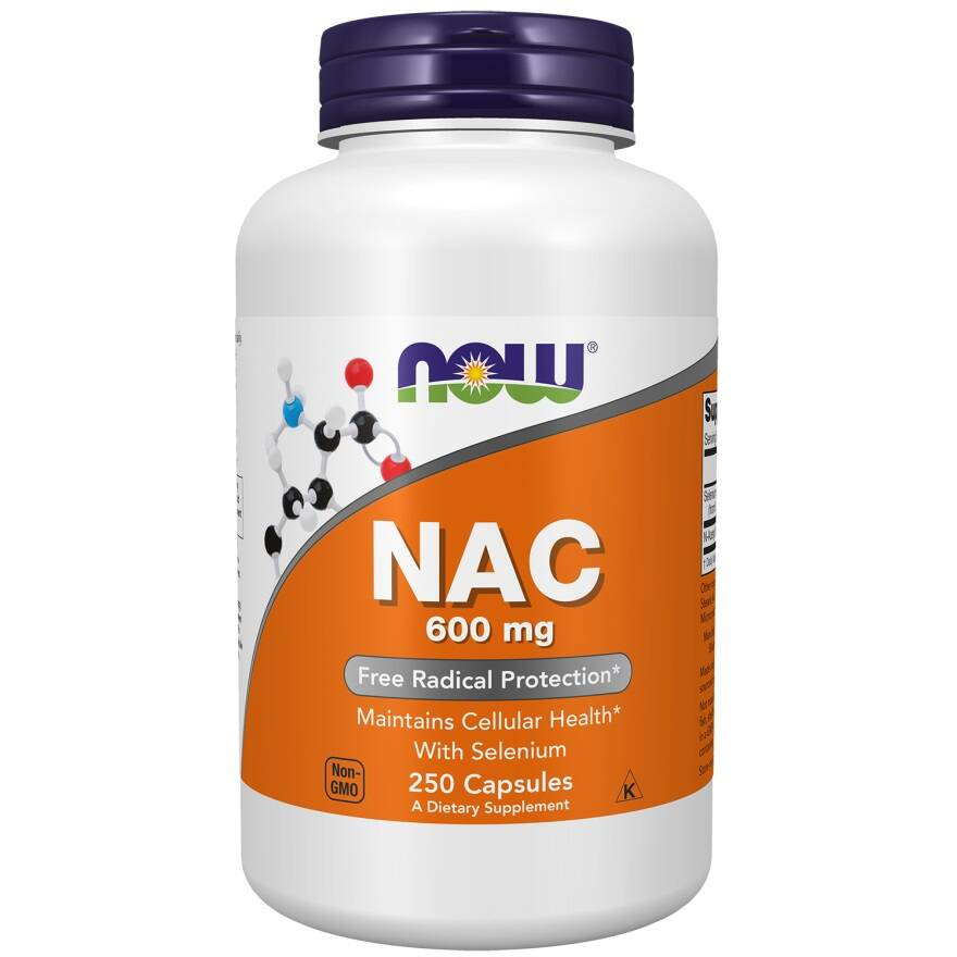 Now Foods NAC with Selenium 600mg Wsparcie Układu Odpornośćiowego 250 Kapsułek