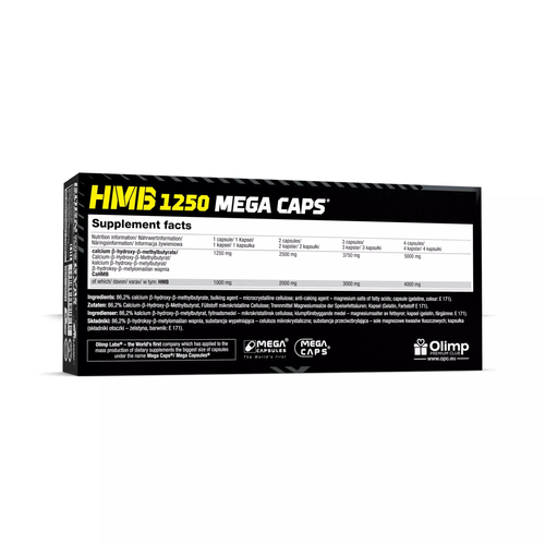 Olimp HMB Mega Caps 1000mg Wspierający Trening 120 Kapsułek