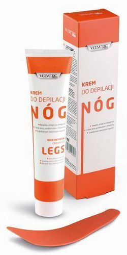 Velvetic Hair Removal Kojący Krem do Depilacji Nóg o Delikatnym Owocowym Zapachu 180ml