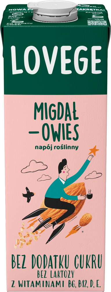Sante Lovege Migdał Owies Napój Roślinny Bez Cukru 1l Best Before 21.01.26