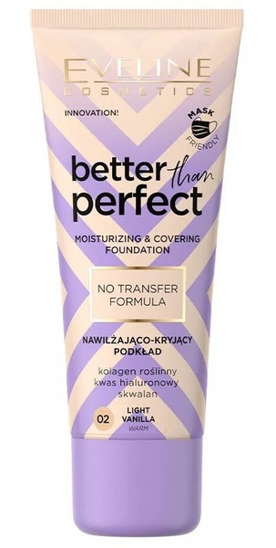 Eveline Better Than Perfect Cover Foundation No. 02 Light Vanilla Warm 30ml