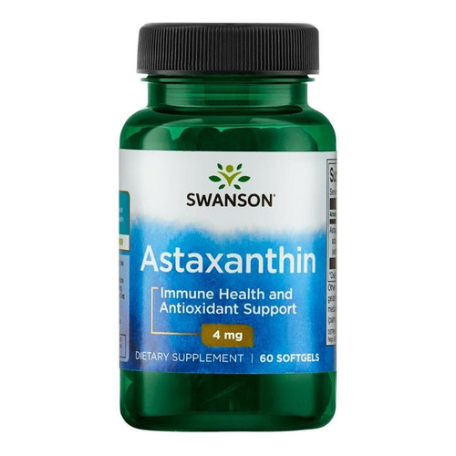 Swanson Astaxanthin 4mg Natural Antioxidant from Algae 60 Softgels