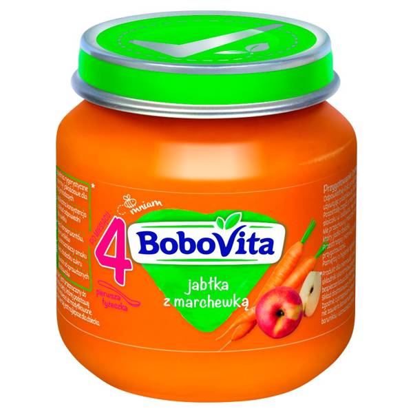 BoboVita Dessert Apples with Carrots Mousse for Infants after 4th Month 125g