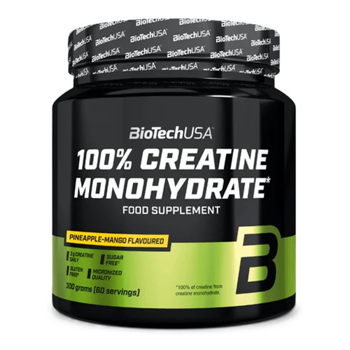 100% Creatine Monohydrate, Pineapple-Mango - 300g