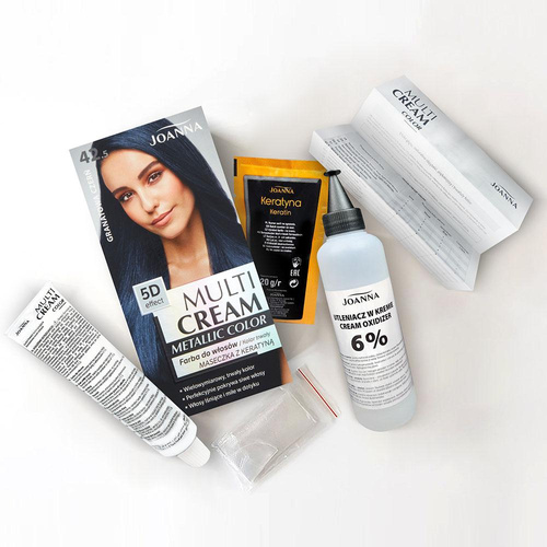 Joanna Multi Cream Metallic Shade Color 42.5 Navy Black 60x40x20g