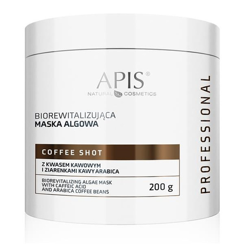 Apis Professional Coffee Shot Biorevitalizing Algae Mask with Caffeic Acid and Arabica Coffee Beans 200g