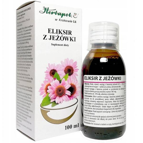 Herbapol Eliksir z Jeżówki dla Wsparcia Układu Odpornościowego i Przeziębienie 100ml Best Before 30.11.26