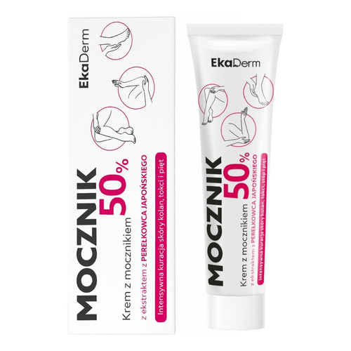 EkaMedica EkaDerm Krem z Mocznikiem 50% i Ekstraktem z Perełkowca Japońskiego 30ml