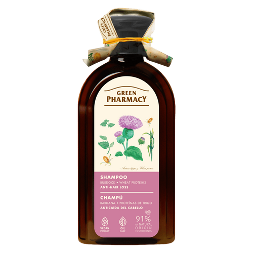 Green Pharmacy Shampoo for All Hair Types with Burdock Anti Hair Loss 350ml
